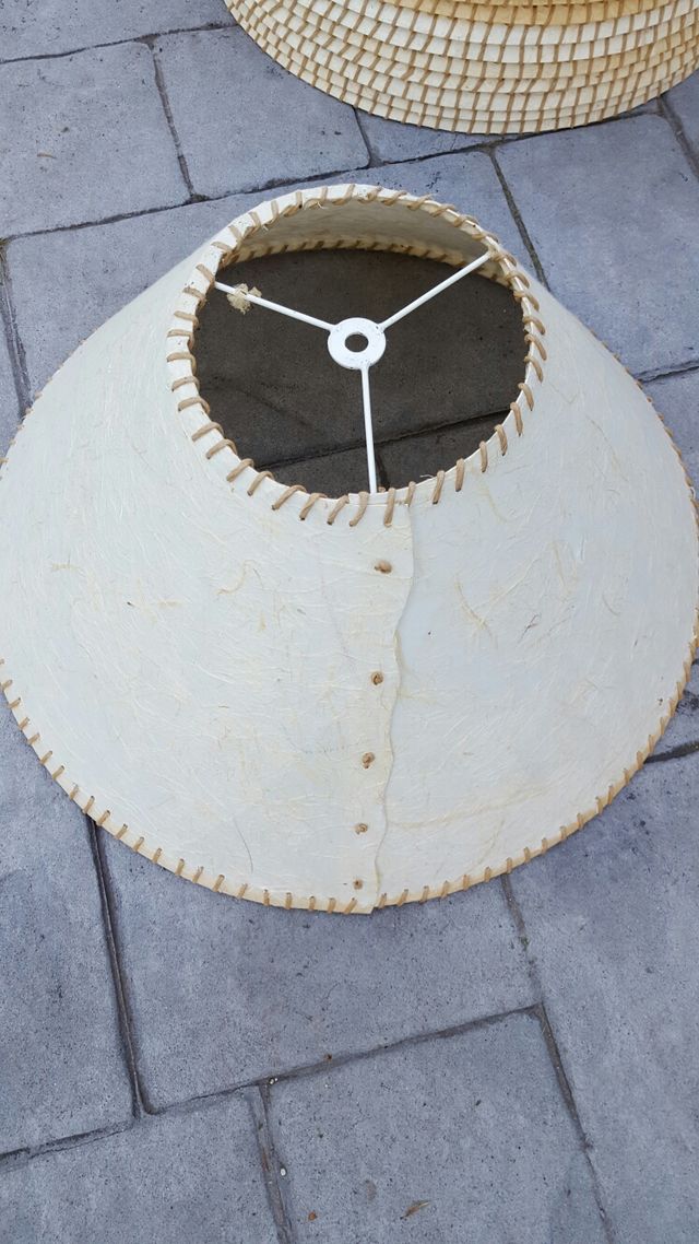 Lote pantallas rústicas hechas a mano dos medidas de segunda mano por 4