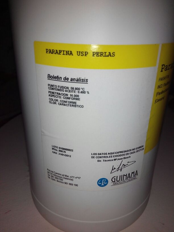 Parafina en perlas 1Kilo