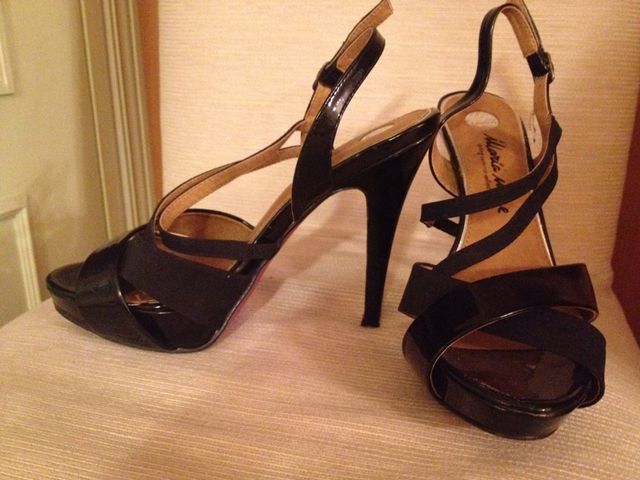 Sandalias de tacón negras