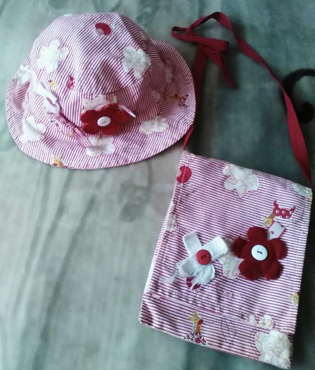 Gorro y bolsito niña 2-3 años