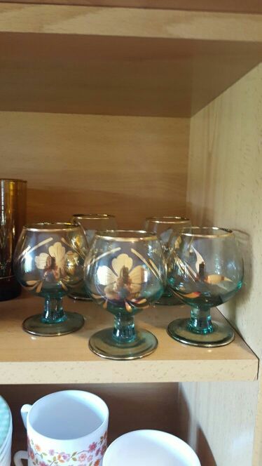 Copos de conhaque vintage