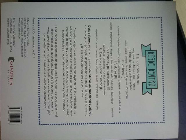 Desde dentro cuaderno educación emocional