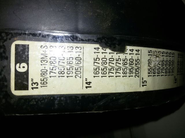 Cadena de nieve michelin 2MX NÚMERO 6 cadenas.