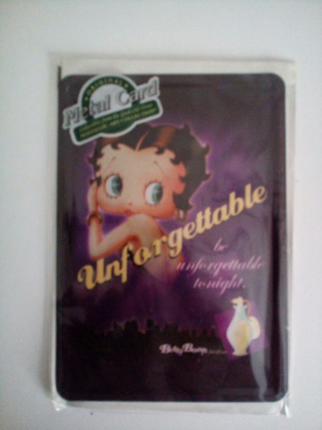 Placa metálica Betty Boop