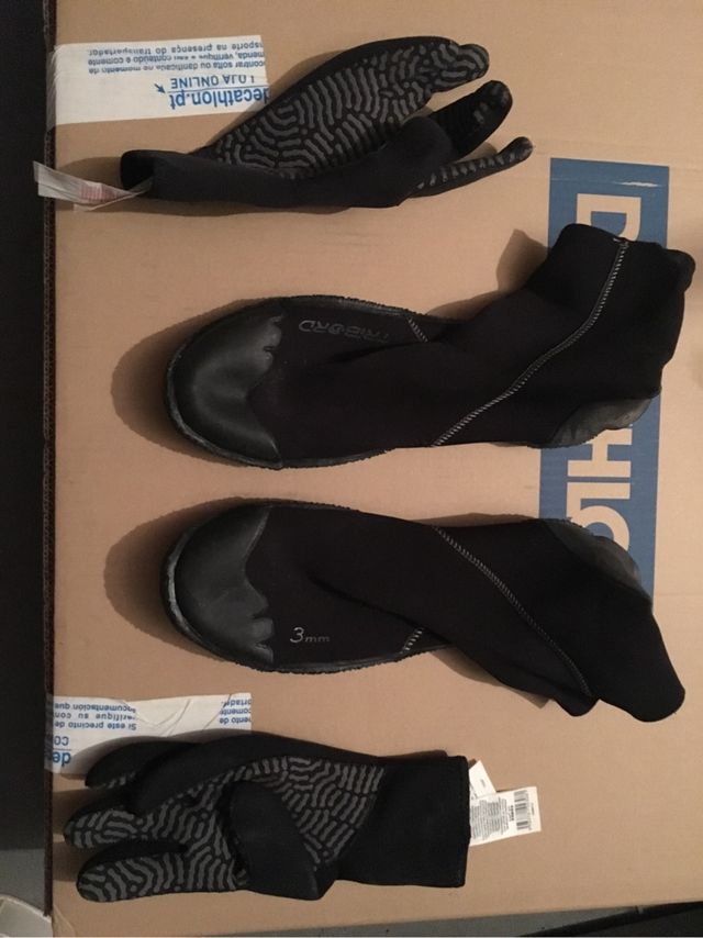 Escarpines y guantes neopreno