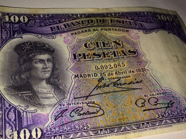 Billetes 100 pts  1931