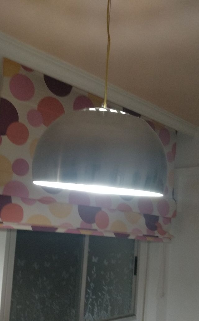 Lote de 4 lámparas de acero inox.