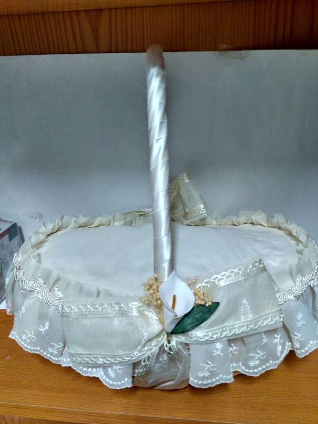 Cesta alfileres boda