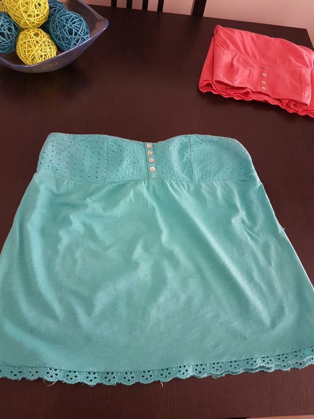 Top color azul celeste talla L