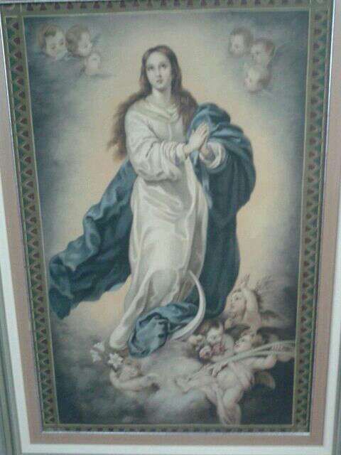 Tapiz la Inmaculada de Morilloal fresco+paspartú