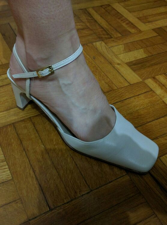 Zapatos 👠 Piel de Aura Blanc T.36