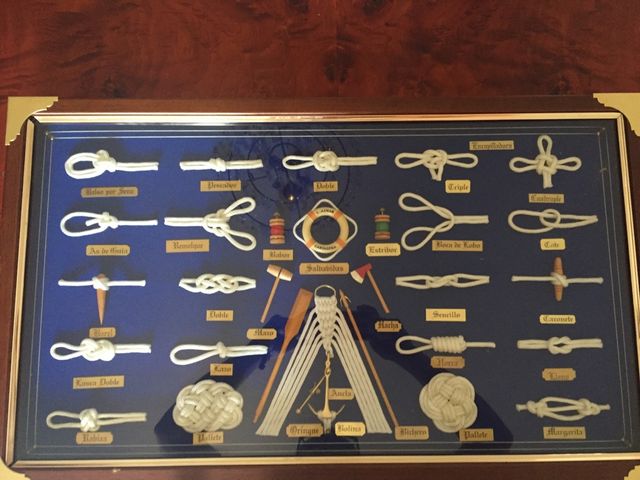 Cuadro Marinero De Nudos Realizados A Mano