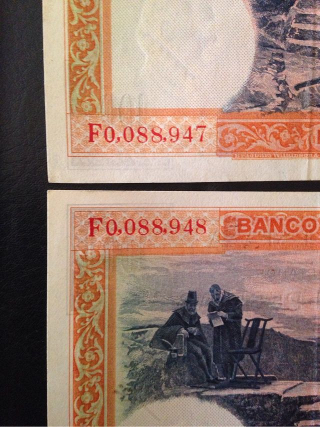 Billetes consecutivos