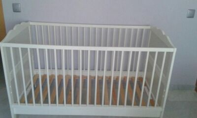 Cama cuna .. lacada en blanco