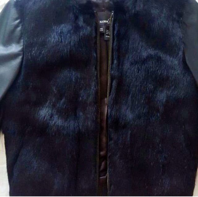 Chaqueta De Piel Y Pelo De Conejo Natural