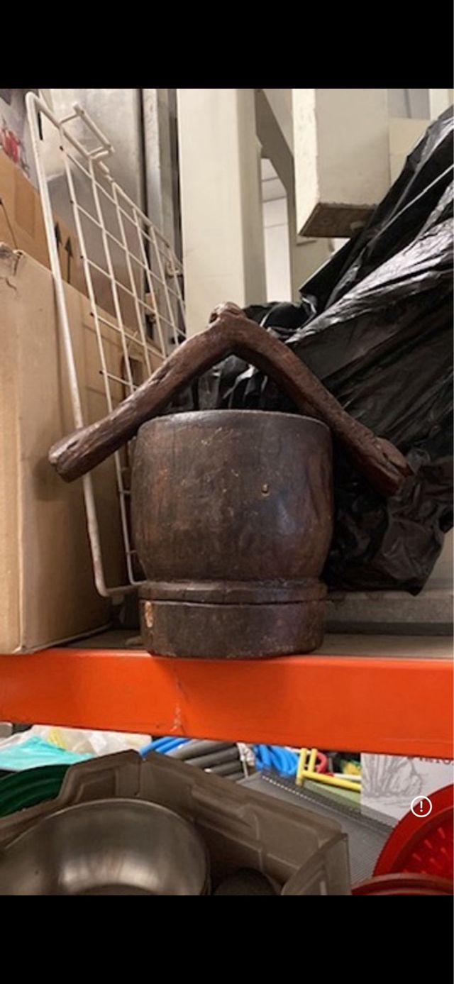 2 Cubos en madera antiguos