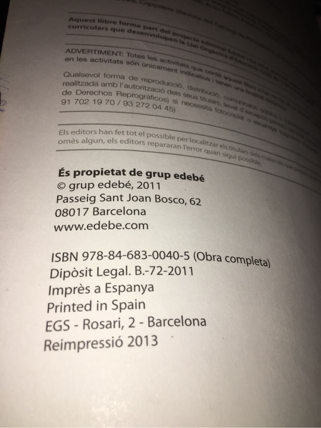 Libros de texto 3 Eso