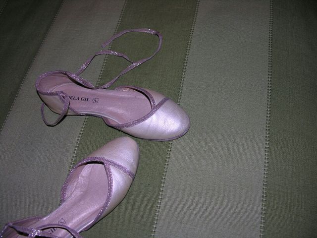 Bailarinas doradas, de piel