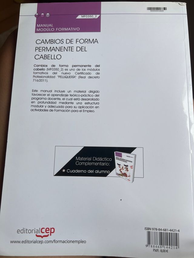 Libro "CAMBIOS DE FORMA PERMANENTE"