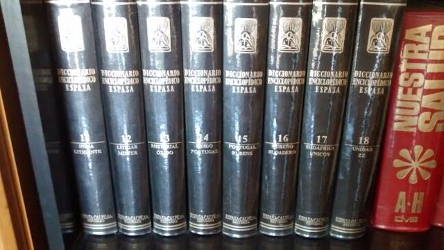18 tomos Diccionario Enciclopédico Espasa-Calpe (a