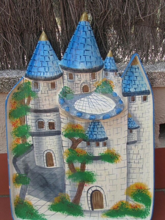 Bandeja en forma de castillo