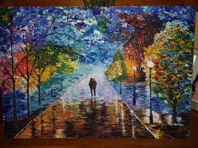 Cuadro óleo sobre tablilla