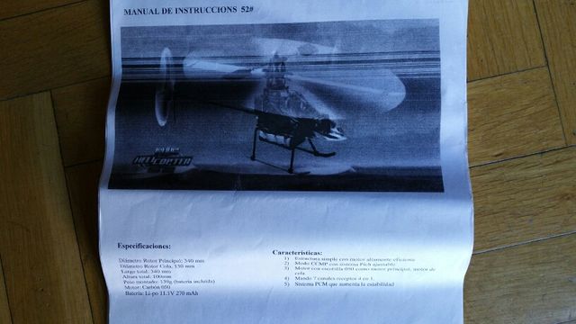 Helicóptero Walkera 3D mod. 52