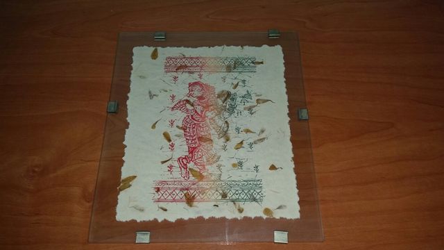 CUADRO/PAPIRO ENMARCADO EN CRISTAL