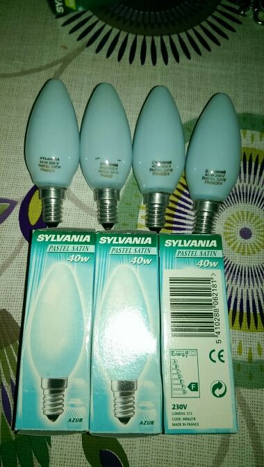 Bombillas 40W pastel satin e14