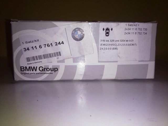 Pastillas de freno. Bmw. originales