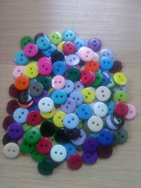 Botón colores. Manualidades