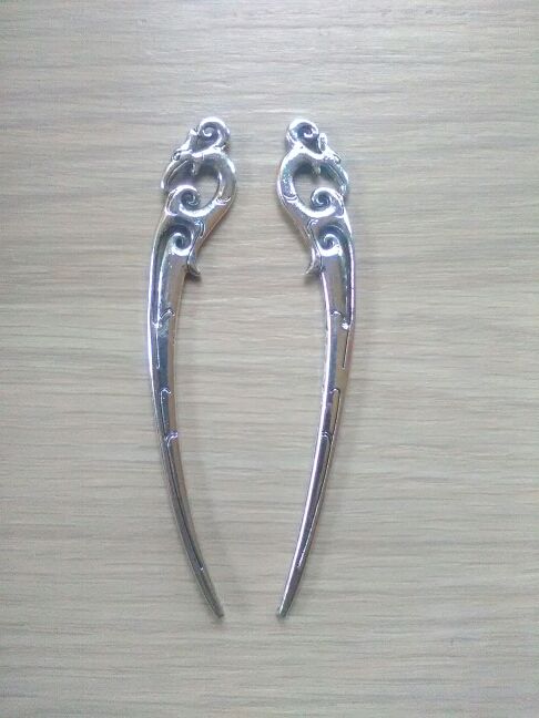 Marcapaginas pájaro, plateado.