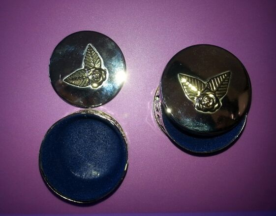 2 pequeños Joyeros plata Vintage