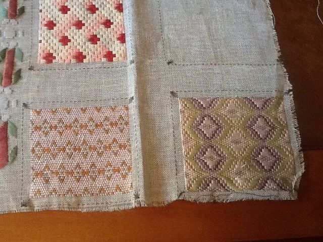 Antiguo Trabajo De Bordado