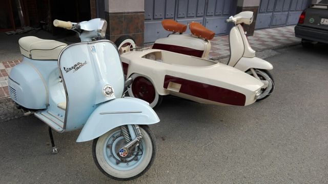 Se alquilan vespa y lambretta con Sidecar