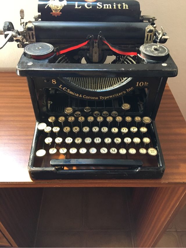 Maquina de escribir antigua L.C.SMITH modelo 10