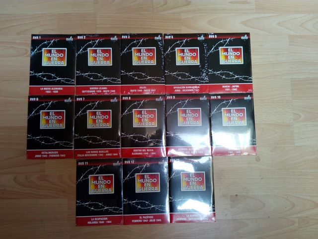 Colección DVD El Mundo En Guerra precintada.