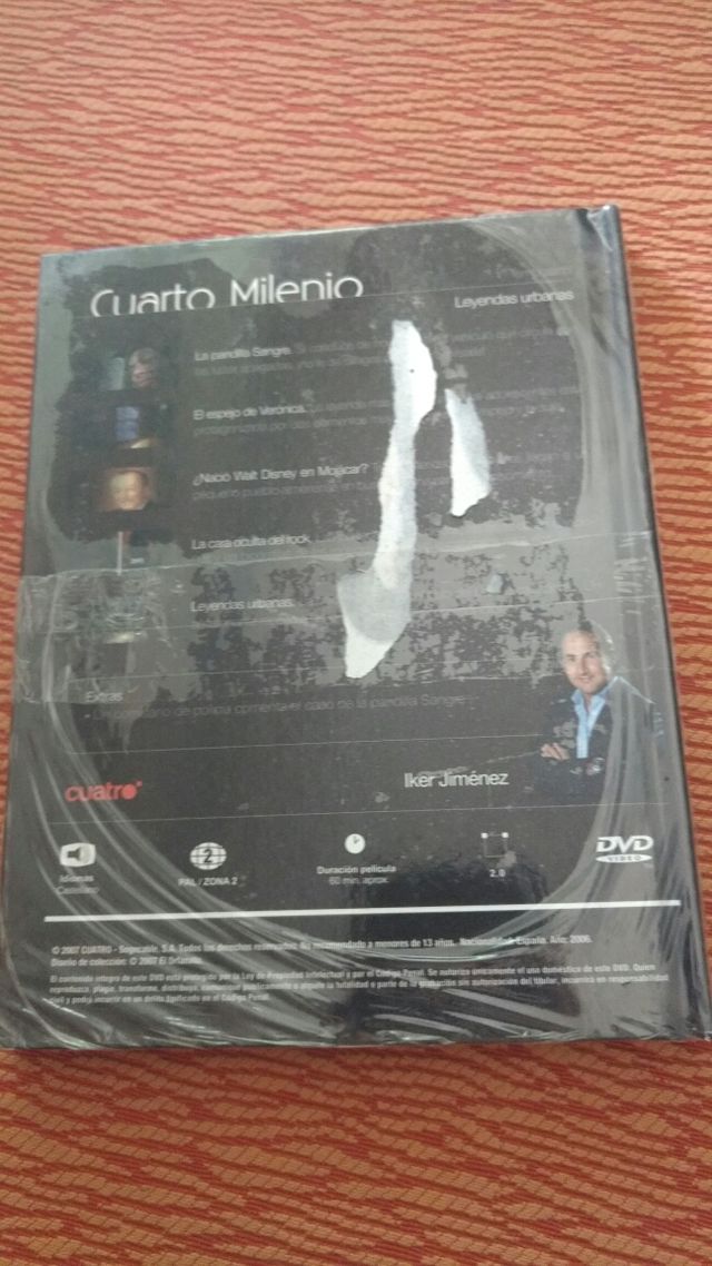 DVD CUARTO MILENIO LEYENDAS URBANAS IKER JIMÉNEZ de segunda mano por ... DVD CUARTO MILENIO LEYENDAS URBANAS IKER JIMÉNEZ de segunda mano por ...