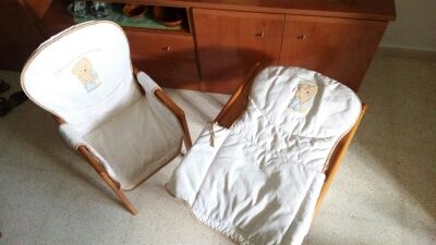 Trona de madera maciza de mi cuna