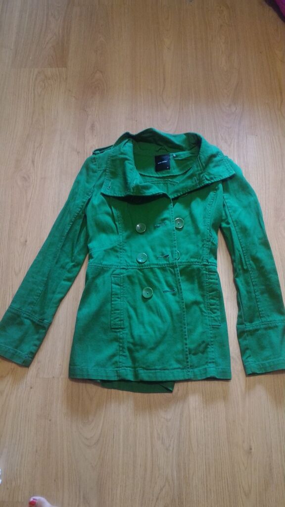 Abrigo talla M verde