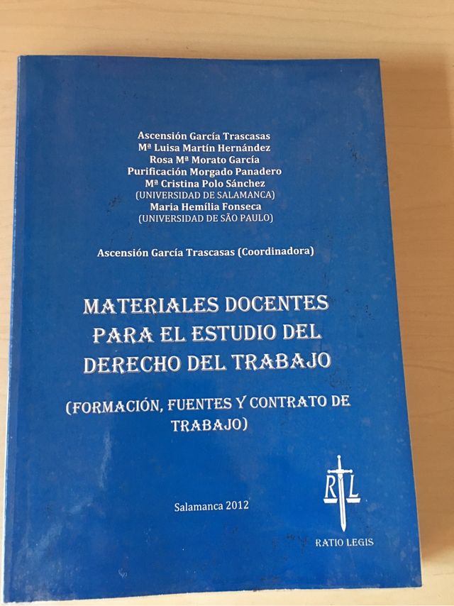 Libro Formación, fuentes y contrato de trabajo