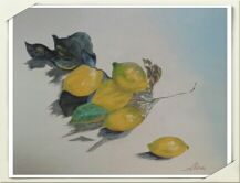 Cuadro al óleo " al rico limón "