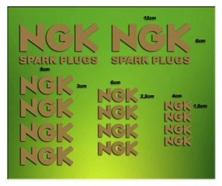 PEGATINAS NGK ELX02 b STICKERS AUFKLEBER AUTOCOLLANT ADESIVI RACING SPORT TUNNING MOTO BIKE