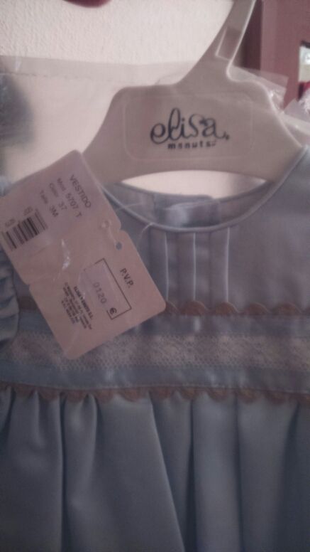 Vestido nuevo talla 3 meses