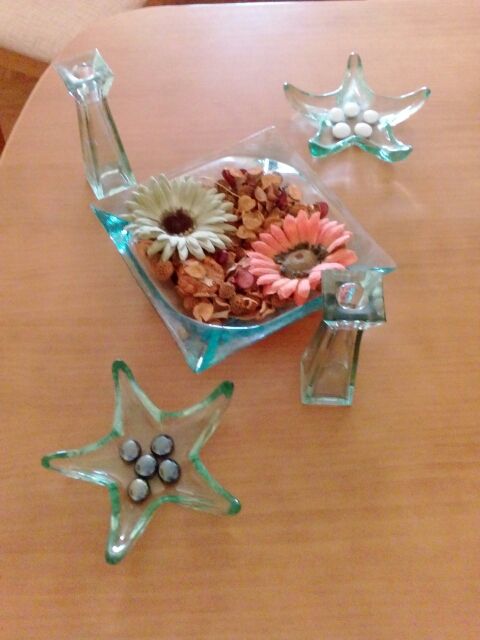 Conjunto centro de mesa