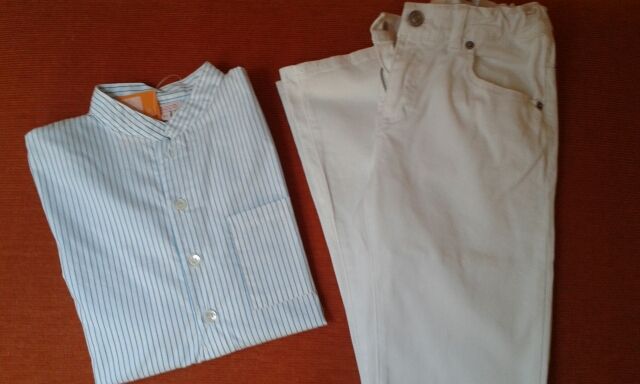 Lote pantalon Benetton y camisa Gocco. Talla 8
