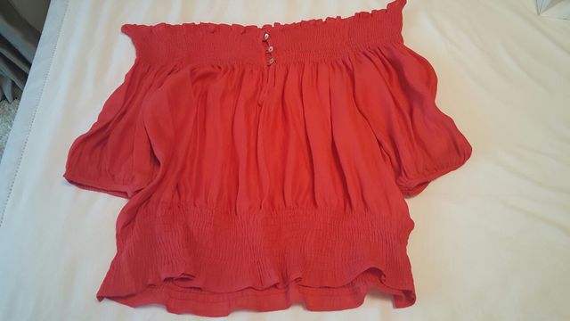Blusa zara sin hombros