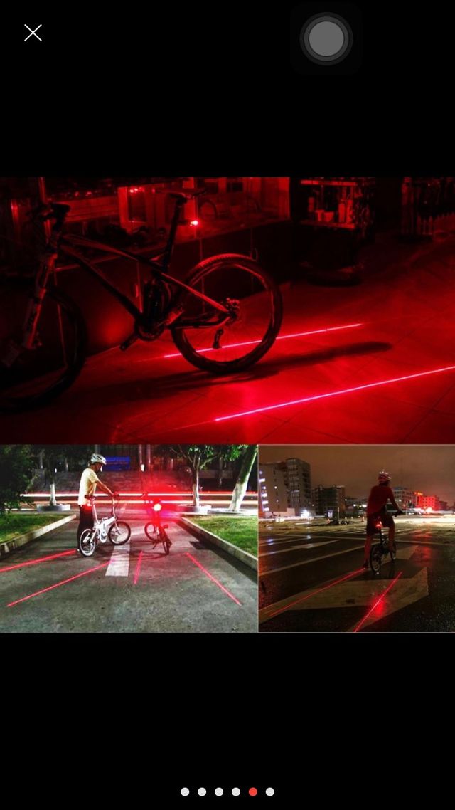 Luz led trasera bicicleta