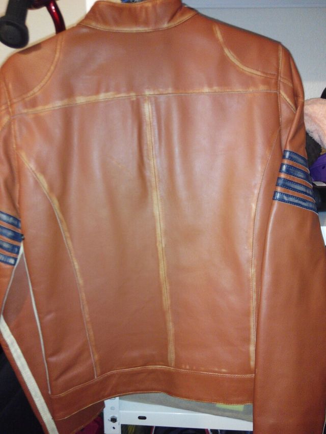 Chaqueta piel motera chevignon t-s