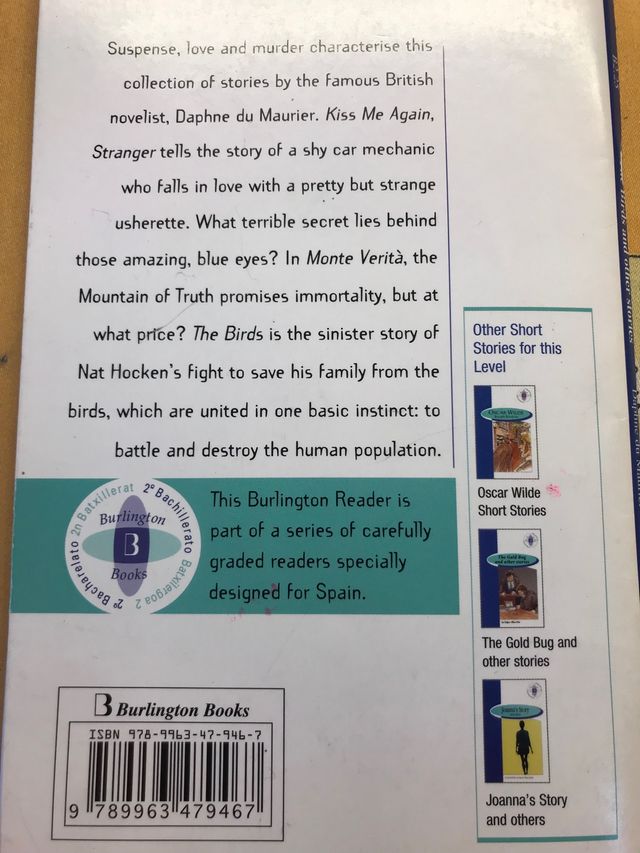 Te birds and the other stories. Daphne Du Maurier